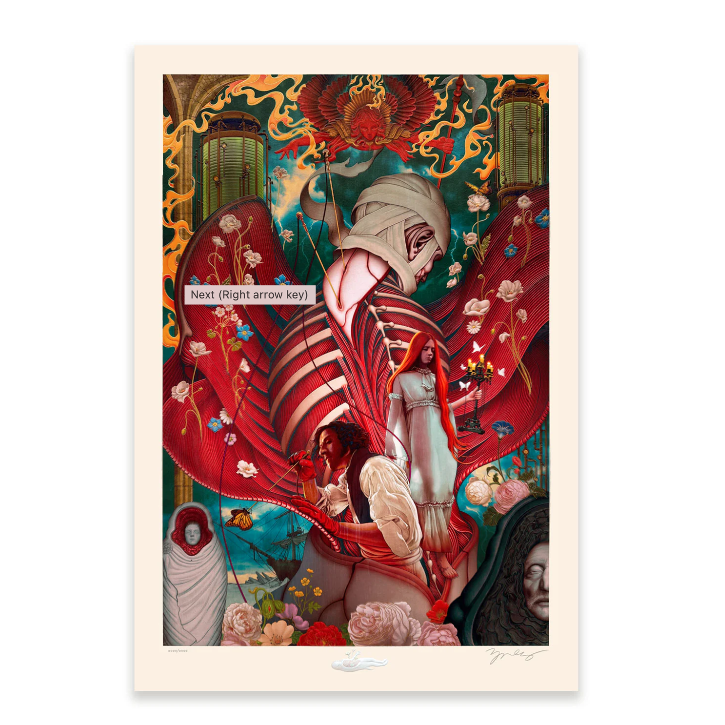 Lapins D'amour limited edition print by James Jean - Dope! Gallery